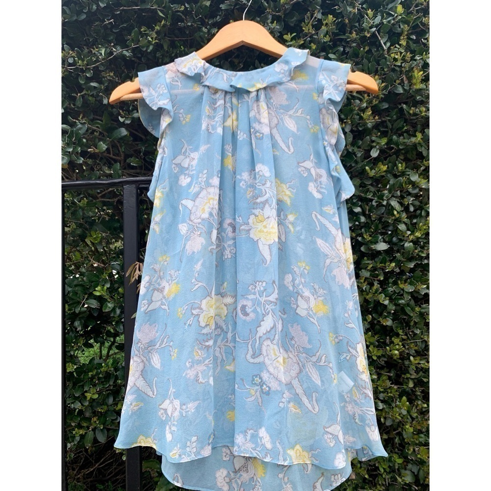 Zimmermann silk floral ruffle blouse